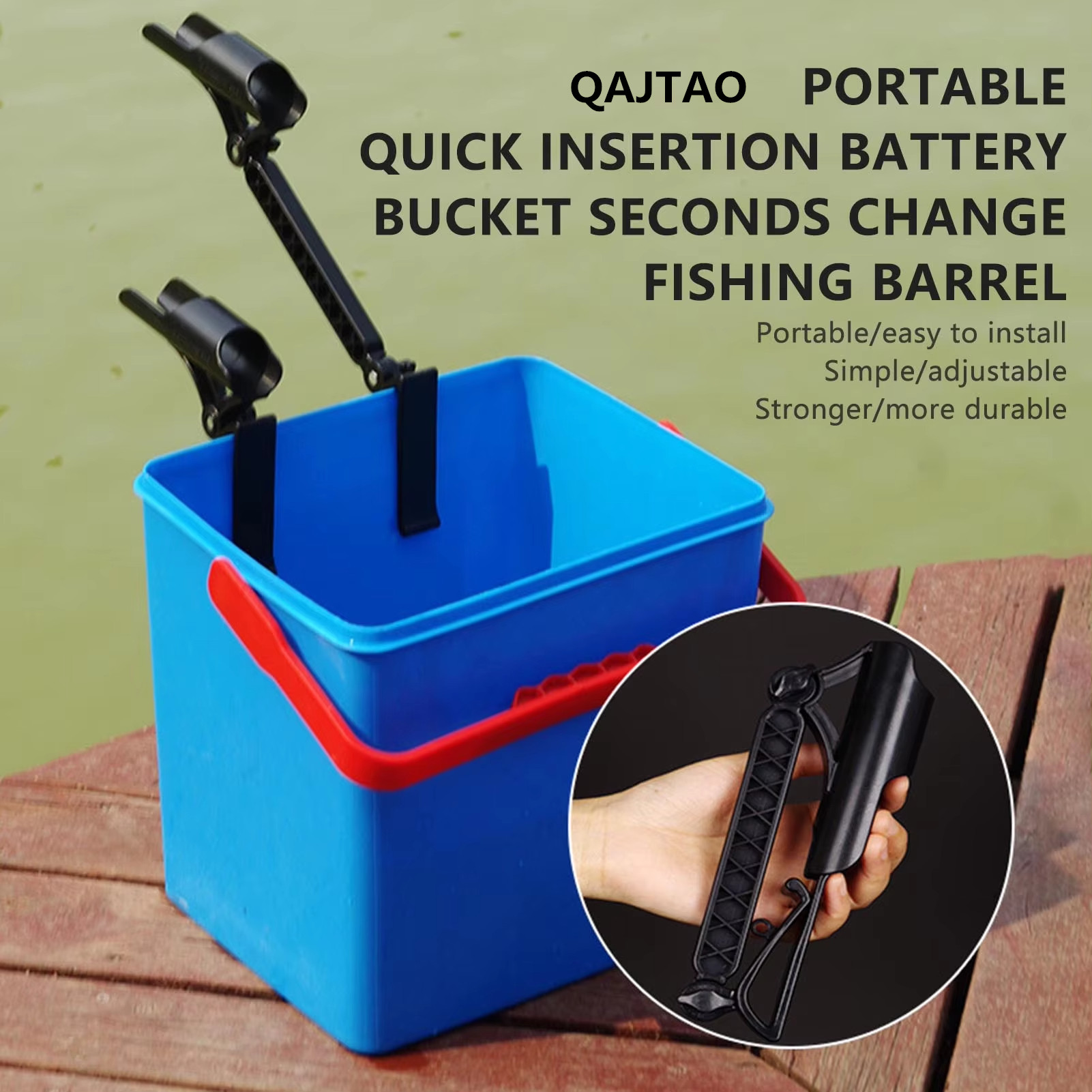 Fishing Rod Ice - Support pour canne à pêche QAJTAO