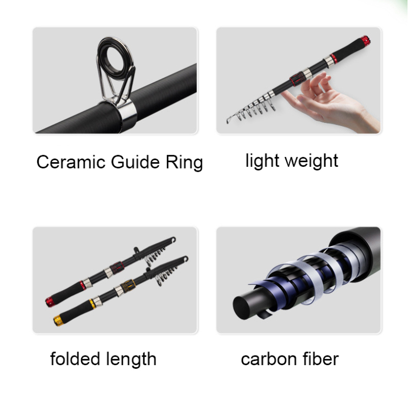 Canne à pêche en fibre de carb - Fishing Rod Carbon Fiber avis et prix