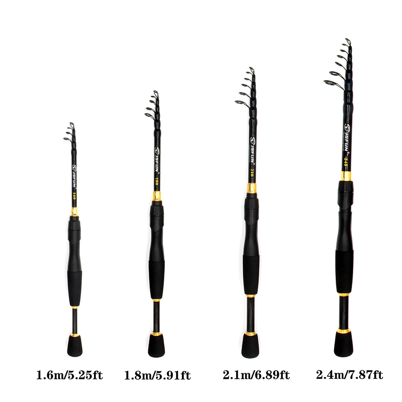 JSFUN – canne à pêche télescop - Fishing Rod Carbon Fiber avis et prix
